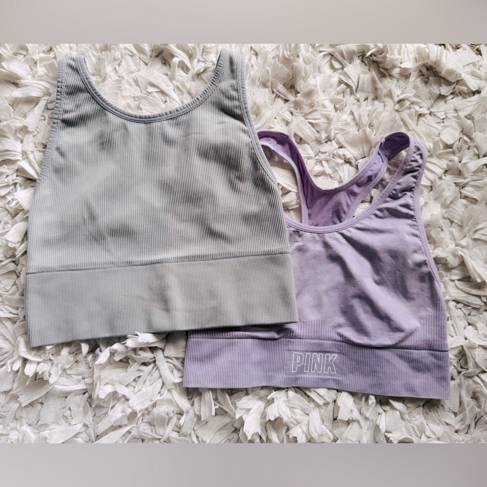 2 Piece Bundle Victoria Sport and VS Pink Sports Bra Size Small